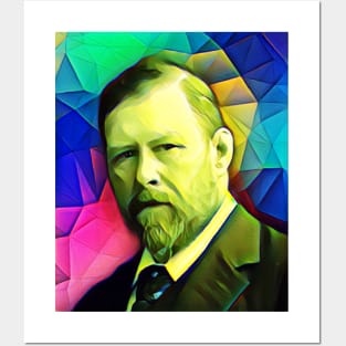 Bram Stoker Colourful Portrait | Bram Stoker Colourful Artwork 7 Posters and Art